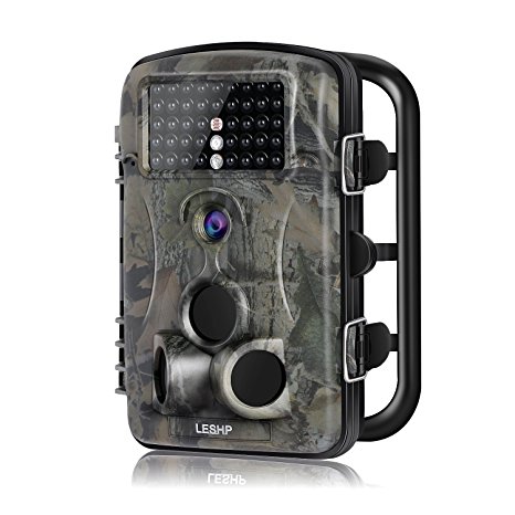 Trail Camera, Elepawl Wildlife Game Camera 12MP 1080P HD No Glow with Time Lapse 65ft 120°Wide Angle Infrared Night Vision, 42pcs IR LEDs, 2.4" LCD Screen, IP54Hunting Scouting Camera Deer Animal Camera