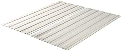 Zinus Solid Wood Bed Support Slats/Fabric-Covered/Bunkie Board, Queen