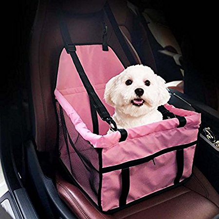 HIPPIH Car Pet Collapsible Package Mesh Sided Travel Cars Booster Seats