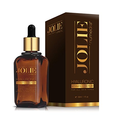 JOLIE by Numedra Vitamin C Serum – BEST NATURAL Anti-Aging Solution for Face. Organic Hyaluronic + Amino Acid. Coconut, Green Tea, Aloe Vera & Avocado infused. Reduces wrinkles & sun spots. Collagen Stimulant. Hydrates, restores ALL skin types. Optimum 20% Vitamin C. Made in USA, FDA approved facility. Doctor recommended. Skin will look visibly younger & more radiant! (1 oz; 30ml)