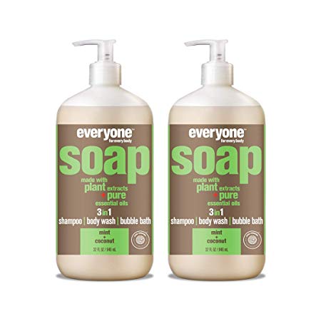 Everyone 3-in-1 soap, mint & coconut, 32 oz, 2Count