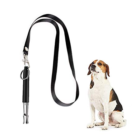Mumu Sugar Dog Whistle to Stop Barking, Adjustable Pitch Ultrasonic training tool Silent Bark Control for Dogs- Pack of 1 PCS Whistles with 1 Free Lanyard Strap