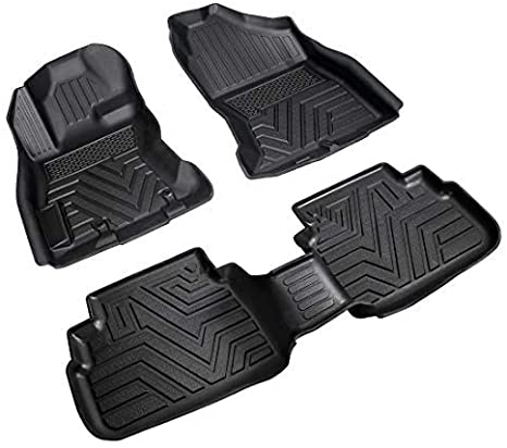 SUPAREE Floor Mats Fits for Subaru Crosstrek 2018 2019 2020 & Impreza 2017-2020, All Weather Guard 1st and 2nd Row Liners