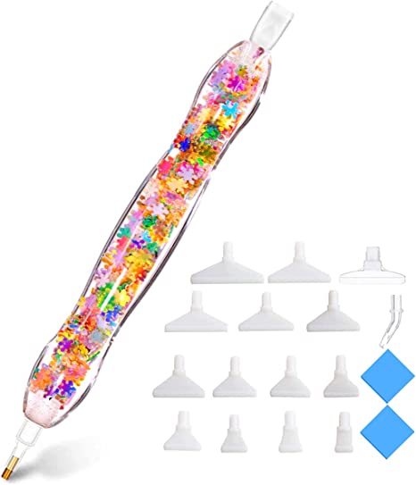 Praise V Do 5D Diamond Painting Art Drill Accessories Tools Pen, Diamond Painting Dotz Pen Tool Rhinestone Gem Picker Tool for Diamond Art Painting, Nail Art Embroidery Decoration, Bead Dot Art Snow