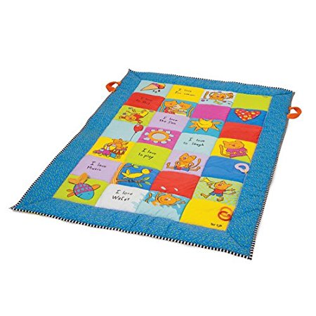 Taf Toys Play Mat with Mirror, Plastc Rings, Teether and Crinkling Tail
