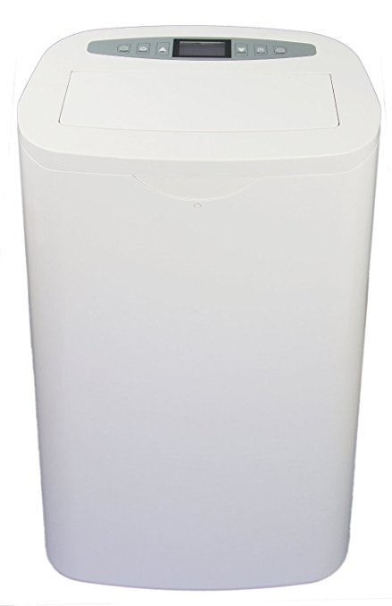 Global Air NPC1-14C 14000 BTU Portable Air Conditioner, Medium, White