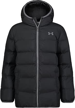 Under Armour Boys' Pronto Puffer Jacket, Mid-Weight, Zip Up Closure, Repels Water