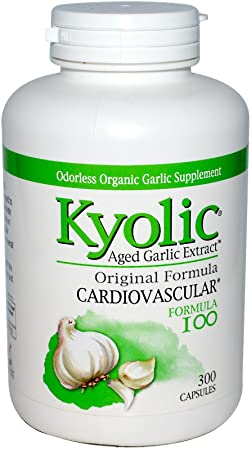 Pack of 2 x Kyolic Aged Garlic Extract Cardiovascular Original Formula 100 - 300 Capsules