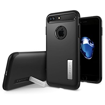 iPhone 7 Plus Case, Spigen [Slim Armor] AIR CUSHION [Black] Air Cushioned Corners / Dual Layer Protective Case for iPhone 7 Plus (2016) - (043CS20648)