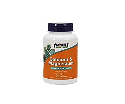 Calcium & Magnesium by NOW - 100 tablets