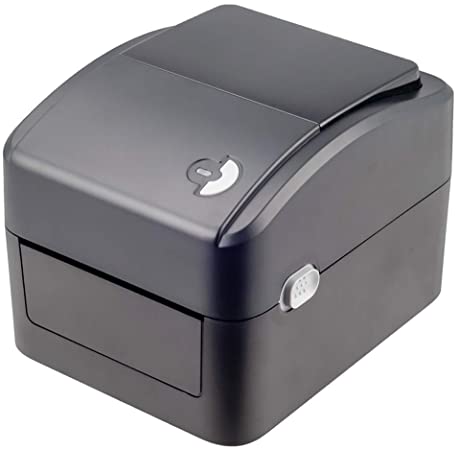 Shipping Label Printer, Support Amazon Ebay Paypal Etsy Shopify ShipStation Stamps.com UPS USPS FedEx DHL on Windows Linux, Roll & Fanfold 4x6 inch Thermal Direct Label for Printer (Black)