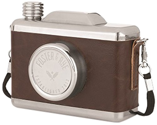 Stainless Steel Snapshot Flask by Foster and Rye