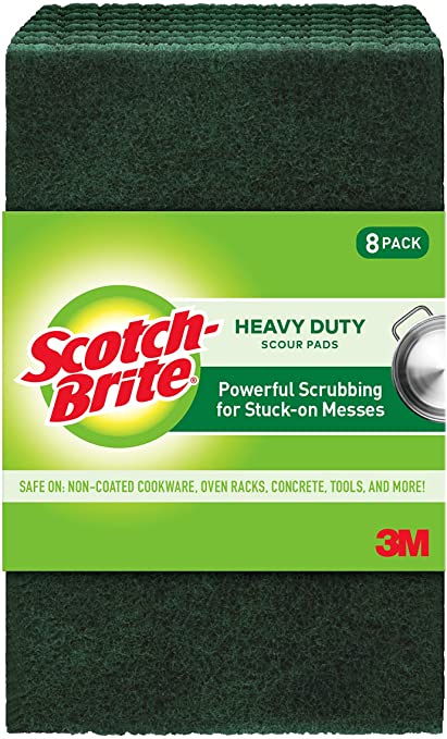 Scotch-Brite 228 Heavy Duty Scour Pad, 8 Count