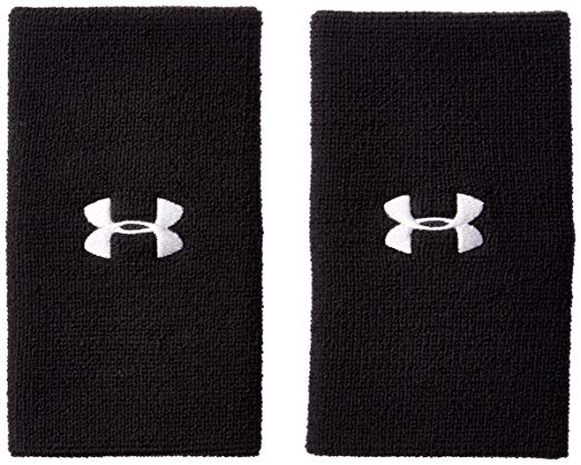 Under Armour 6'' Performance Wristband, Black (001), One Size