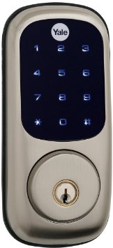 Yale Real Living Keyless Touchscreen Deadbolt with Z-Wave in Satin Nickel (YRD220-ZW-619)