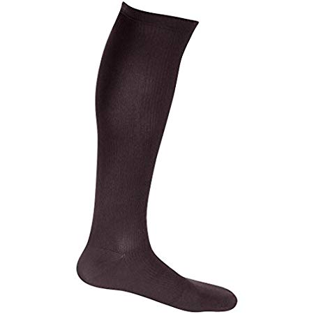 EvoNation Men's USA Made Graduated Compression Socks 20-30 mmHg Firm Pressure Medical Quality Knee High Orthopedic Support Stockings Hose - Best Comfort Fit, Circulation, Travel (Medium, Brown)