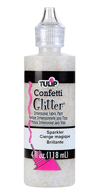 Tulip Dimensional Fabric Paint, 4-Ounce, Glitter Sparkler