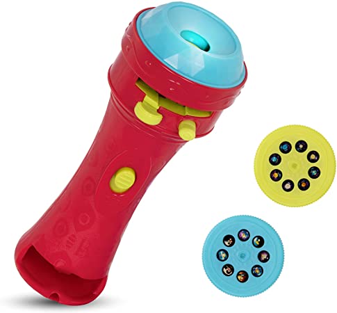 B. Toys– Light Me to The Moon – Children’S Projector Flashlight with Image Reels That Make Everything Cosmic & Bright, Red