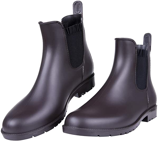 Women's Ankle Rain Boots Waterproof Chelsea Boots