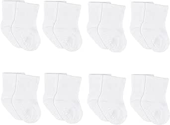 Gerber Baby 8-Pack Wiggle-Proof Jersey Crew Socks