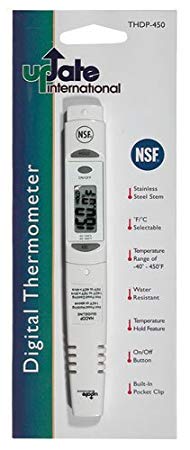 Update International (THDP-450) 7 1/2"-Long 450°F Digital Thermometer