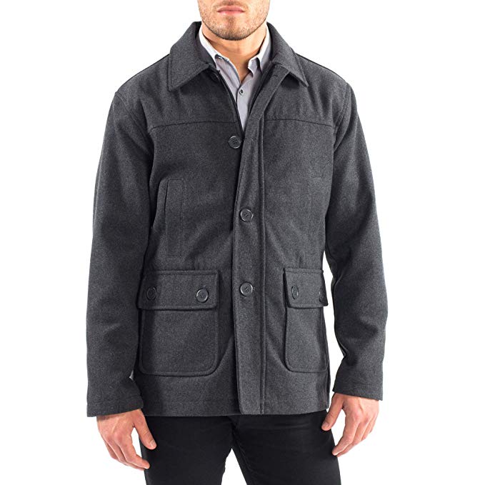 alpine swiss Wyatt Mens Classic Barn Coat