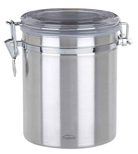 Trudeau 0871802 Stainless-Steel Food-Storage Canister, 52 Ounces