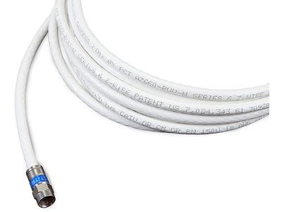 12 Foot RG6 Digital Coaxial Cable with Premium Compression Connectors (WHITE)