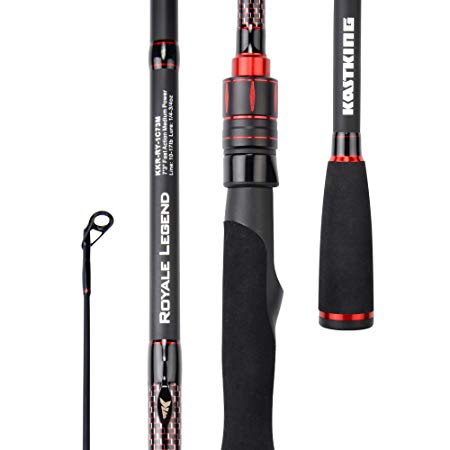 KastKing Royale Legend Casting & Spinning Fishing Rods – Designed Specifically for Bass Fishing - 1 & 2 pc Fishing Poles - Tournament Proven Quality & Performance, and Premium Fuji Components