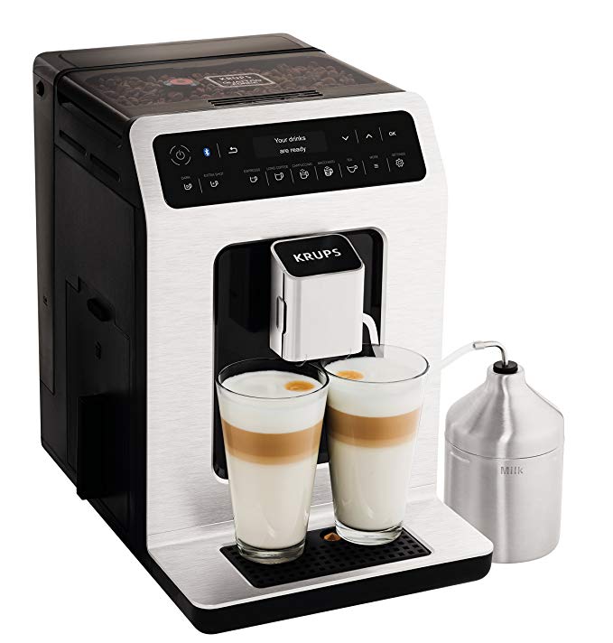 Krups Evidence EA893D40 Automatic Espresso Bean to Cup Coffee Machine, Metal