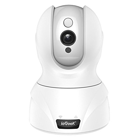 ieGeek Wireless Security Wifi IP Camera Surveillance 1080P HD with 2-Way Audio, Pan Tilt 8x Zoom, Night Vision, Intelligent Motion Alarm, Support Remotely View and Control via Smart phone/Tablet/PC