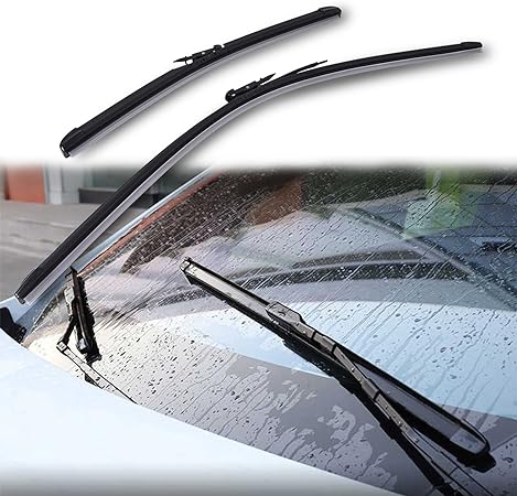 MIKODA Windshield Wiper Blades 18" 28" Compatible with Tesla Model X 2015 2016 2017 2018 2019 2020 2021 2022, Front Integrated Washing Wiper Arm Kit 2 Pcs