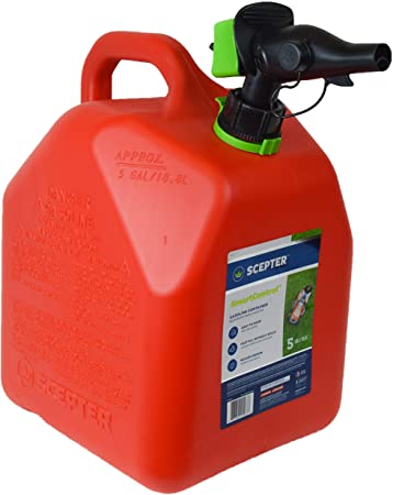 Scepter 5 Gallon Gas Can, FR1G501 with Spill Proof SmartControl Spout, Red