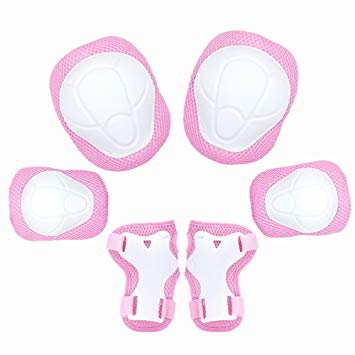 [Diamond Talk] Sports Protective Gear Safety Pad Safeguard (Knee Elbow Wrist) Support Pad Set Equipment for Kids Youth Roller Bicycle BMX Bike Skateboard Hoverboard Protector Guards Pads