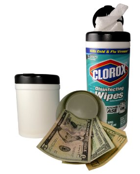 Clorox Fresh Scent Disinfecting Wipe Diversion Safe Wipes Included and Bewild Bracelet
