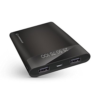 HyperGear Dual USB Portable Battery Pack with Digital Battery Indicator (16000mAh)