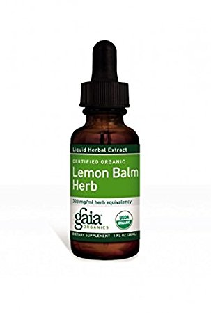 Gaia Herbs Organic Lemon Balm 1 oz