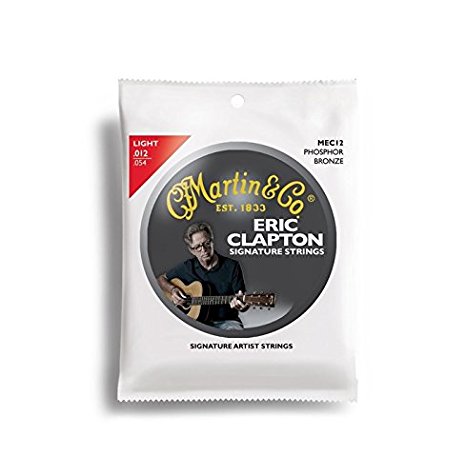 Martin MEC12 Clapton's Choice Phosphor Bronze Acoustic Guitar Strings, Light