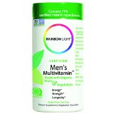 Rainbow Light Mens Organic Multivitamin 120 count - Package May Vary