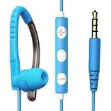 MAXROCK TM 35mm Jack Stereo Sport Overear Headphones with Microphone and Volume Remote Control for Cellphones TabletBlue