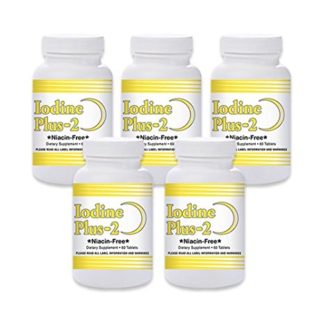 Natural Living Iodine Plus 2 for Low Thyroid – 5 Bottles