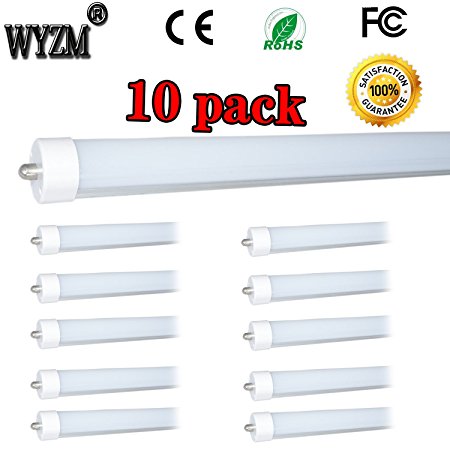 WYZM 10-pack 96" 8ft 40w T12 LED Tube F96T12 / DX / ALTO 75 Watt T12 Linear Fluorescent Tube Replacement(10)