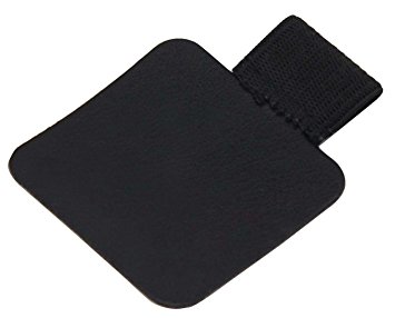 Self-adhesive Leather Pen Holder, Pencil Elastic Loop for Notebooks Journals Clipboards, 2 Pack Black