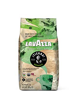 Lavazza Organic Tierra! Whole Bean Coffee Blend, Italian Roast, 2.2 Pound