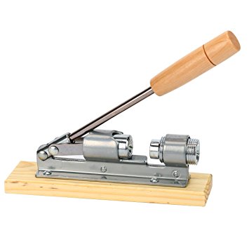 8milelake Desktop Wood and Metal Walnut or Pecan Heavy Duty Nut Cracker Gadget Tool