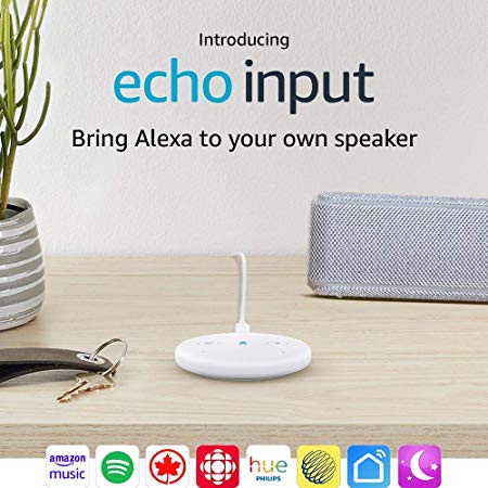 Echo Input – Bring Alexa to your own speaker - White