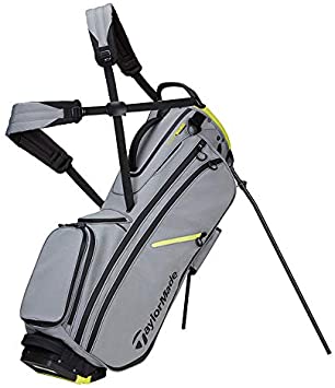TaylorMade Flextech Crossover Yarn Dye Stand Stand Bag, Silver/Grey/Black