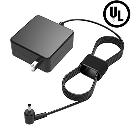 UL Listed AC Charger for ASUS C200 C200M C200MA C200MA-DS01 C200MA-DS02 C200MA-EDU C200MA-EDU2 Chromebook 11.6 Inch Laptop 7.5Ft Power Supply Adapter Cord