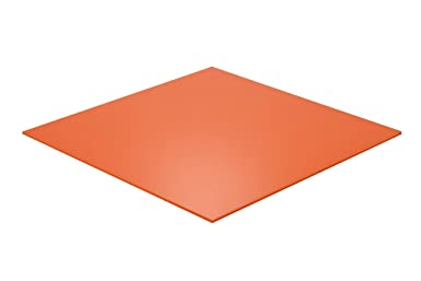 Falken Design OR2119-1-8/1236 Acrylic Orange Sheet, Translucent 6%, 12" x 36", 1/8" Thick