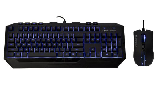 Cooler Master SGB-3010-KKMF1-UK Devastator UK Layout Light weight Gaming Keyboard and Gaming Mouse Gaming Gear Bundle  Black with Blue LED